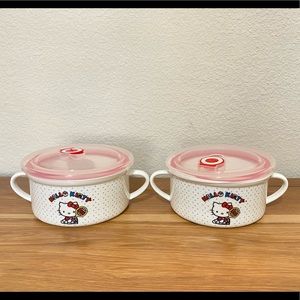 Hello Kitty x World Market Ceramic Food Bowl (NWT) - 2 Bowls